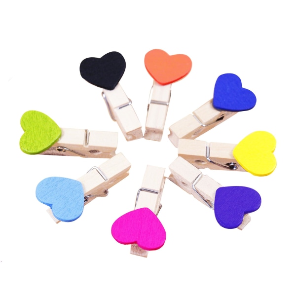 Romantisk hjertefest postkort klip Clip dekoration Mini 100 stykker Hjem (farve)