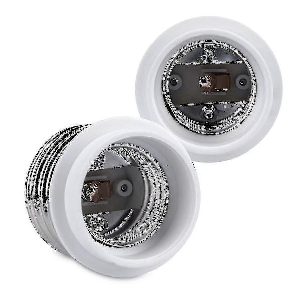10x Sokkeladapter - 10x E40 til E27 Sokkelkonverter - E27 Base Lampeholderadapter for Halogen LED