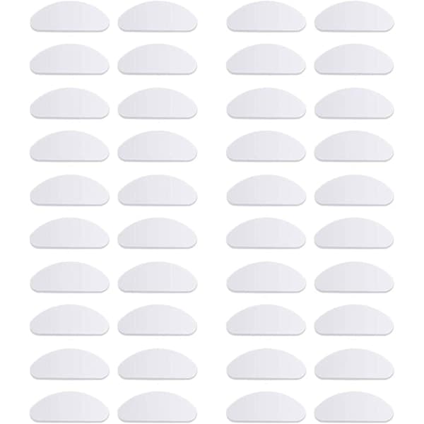 20 par glasögon näskuddar glasögonkuddar halkfria kuddar (1,5 mm)