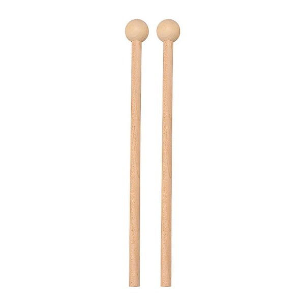 Træ Slagstokke Percussion Sticks Percussion Slagstokke Til Glockenspiel, Xylofon, Energi Chime, Træblok, Klokker, Percussion Instrument (2stk, Træfarve)