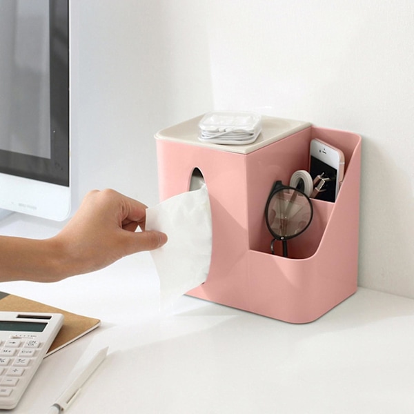Kreativ multifunktionel stue skrivebord pumpeboks plastik kosmetik opbevaring