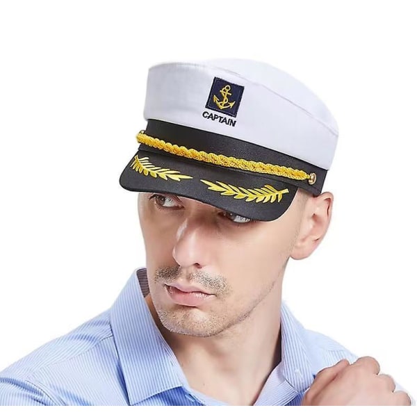 Sailor Captain Hat, Sailors Hat For Adults Captain Cap Sailor Costume Accessories, Adult Party Hats Navy Hat Captain Costume Sailors Outfit Men For S