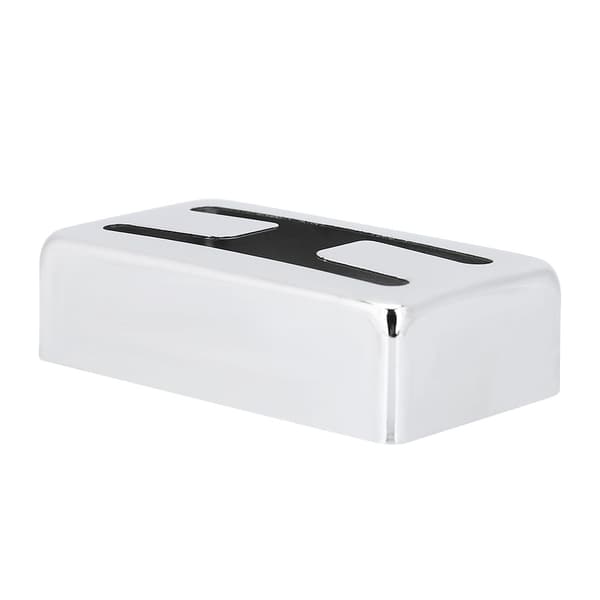H-formad metallgitarrpickupfodral mässing Humbucker-skydd för elgitarrer silver