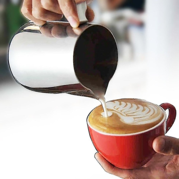 Mindre stål mælkeskummerkande Espresso, skummende kande