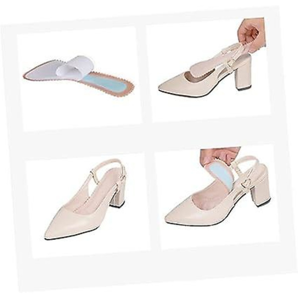 1 par självhäftande halkfria innersulor (rosa), bekväma innersulor för sandaler, högklackade sneakers, svamp latexkuddar för kvinnor