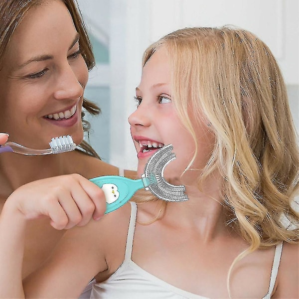 Barn Myk U-form 360 Grundig rensing tannbørste for alderen 2~12