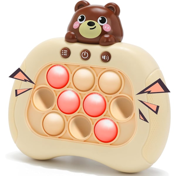 ush Sinnesfidgetleksaker för barn och vuxna, Handhållen pusselspel, Snabb tryckresa leksaker, Födelsedagspresent till pojkar och flickor (Björn 2.0) Bear 2.0