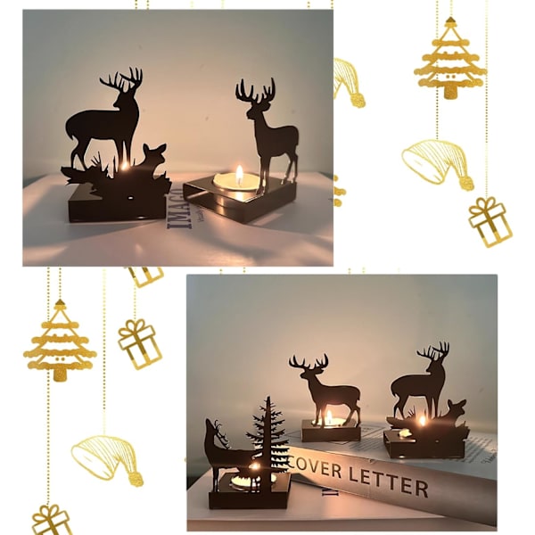 Kynttilänjalka, adventtiseppele, musta 4 cm, teekuppi, kynttilä, pöytäkynttilä, kynttilänjalka, metalli, moderni, kynttilänjalka, lohkokynttilä, for 4 pieces