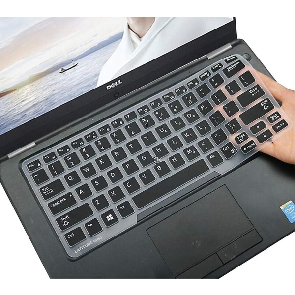 Tastaturdeksel for Dell Latitude E7450 E7470 E5470 E7480 5480 5490 5491 7490, Dell Latitude 3340 E3340 bærbar tastaturbeskytter Ultratynn myk tastatur