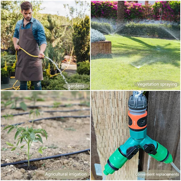 PAORHS Puutarhaletkun putki Yhden suun sovitin Hana Liitin Liitäntä Kasteluun 6 kpl Green pipe connector 6pcs