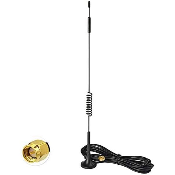 4G LTE-antenne SMA-antenne 7dBi magnetisk base MIMO-antenne (2-pakning) for Vodafone O2 Three EE Huawei Netgear TP-Link 4G LTE-ruter Gateway Modem SMA(2 Pack)