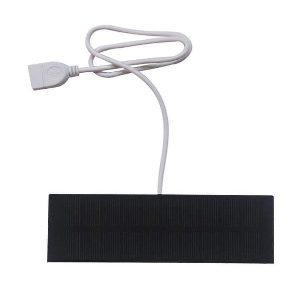 1W solpaneloplader USB-interface Høj konverteringseffektivitet Vandtæt Bærbar Mini Solar