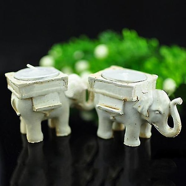 Retro Lucky Elephant Tealight Ljusstake Ljusstake Bröllop Present Heminredning