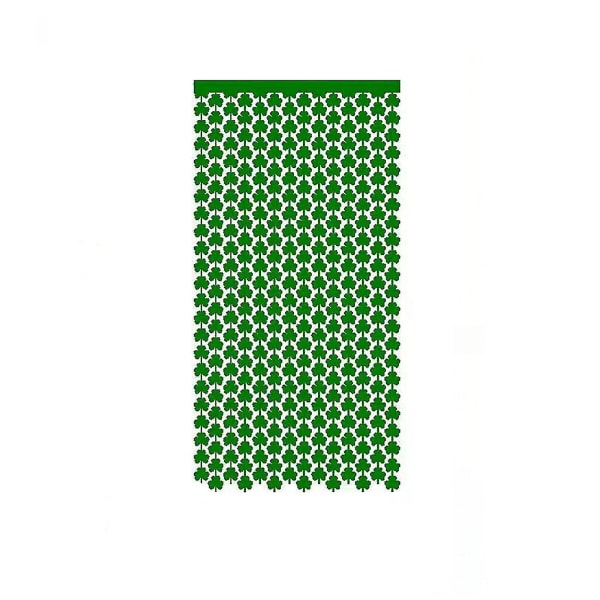 1x2m St. Patrick's Day Irish Day -kodin koristeellinen vihreä shamrock-oviverho