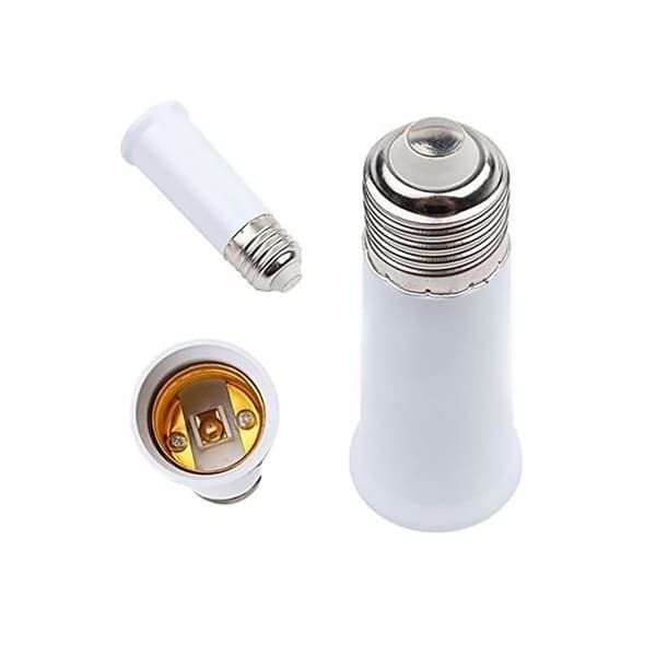 Forlænger til E27-fatning til standard E27-fatning, 120 mm adapter, 3-pak