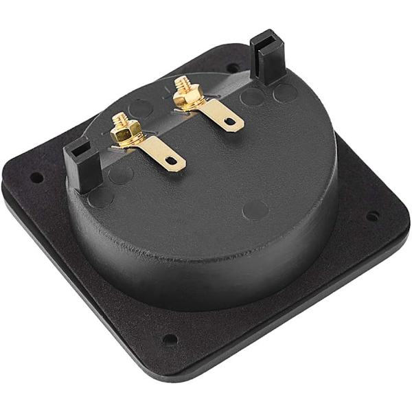 Queen.Y Højttaler Terminalboks Skal DIY Hjem Bil Stereo 2-Vejs 2 Kobber Binding Post Ledning Kabel Stik Akustiske Komponenter Black+Gold