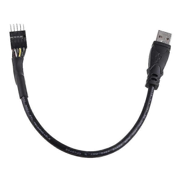 PC Dator Moderkort USB 9pin Intern Till USB Extern Förlängningskabel 30cm