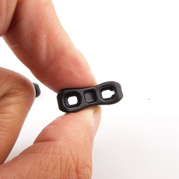 (sort) 10 stk, Længde 3 cm, Plastikreb til Campingtelt Rebstrammer