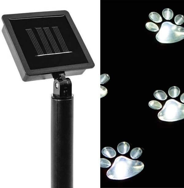 LED-aurinkovalot (4 kpl) tassuvalaisin