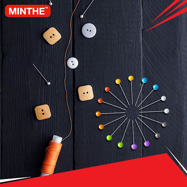 MINTHE™ Ompelimneet, 100 kpl, Ompelimneet, Pukeutumisen ompelimneet, Ompelimneet pukeutumiseen, Värilliset ompelimneet, Peittoompelimneet, Kangasompelimneet Multi Color