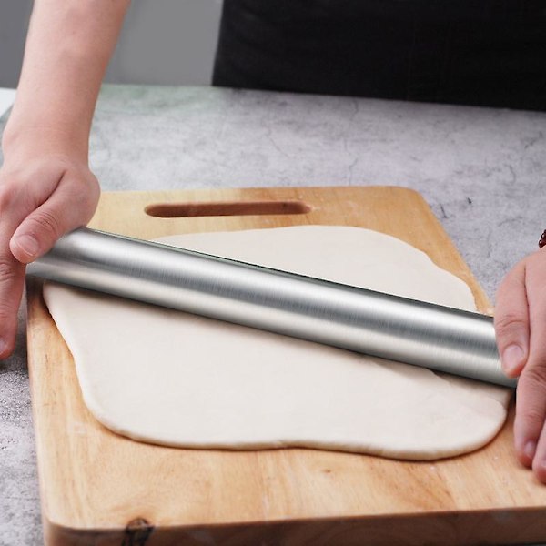 Professionell kavel för bakning, toppkvalitativt rostfritt stål, lätt, enkel att rulla design | Metallkavel