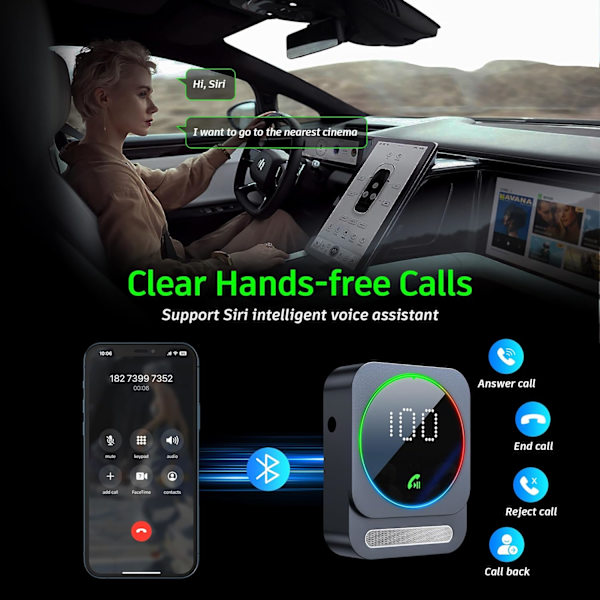 Bluetooth 5.3 -vastaanotin HiFi-laitteille, 3,5 mm:n auton Bluetooth AUX -sovitin, Mini Bluetooth Aux kodin stereolaitteille/kaiuttimille/langallisille kuulokkeille, alhainen viive, Gray