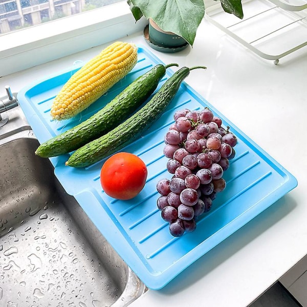 Diskställ Droppbricka Diskställ Matta Plast Kök Diskställ Disk Avlopp Bräda Diskho Sida Dropp 1st