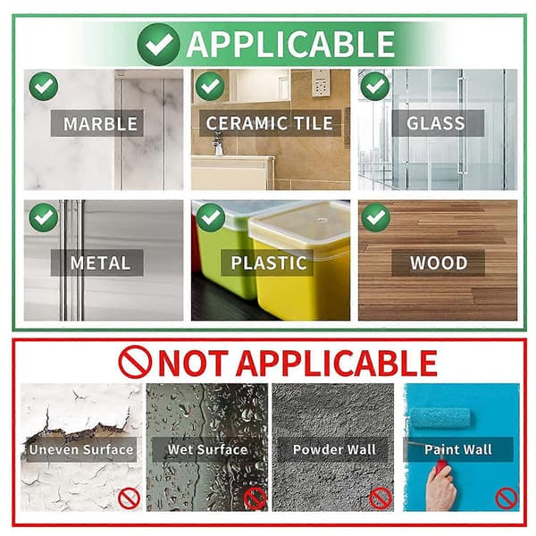 2-pak 3m dobbeltsidet transparent nano tape sort