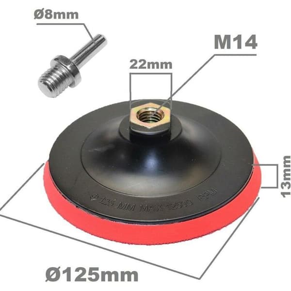 150 mm självhäftande stödrondell + adapter