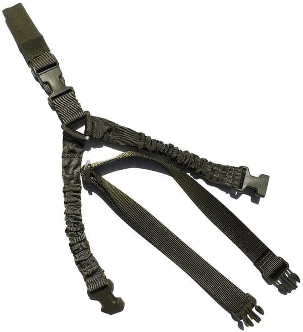 Justerbar enpunktsrem taktisk airsoft elastisk rem