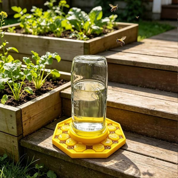 Sikker vandingsautomat til bier og sommerfugle - Holdbart PLA-materiale - til insekt hydrering