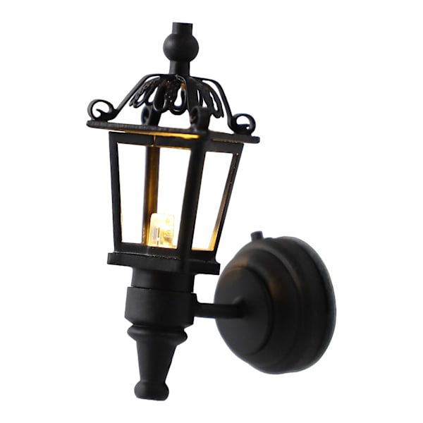 Led Lanterne 1/12 Mini Hus Led Væglampe 1:12 Miniature Væglampe Væglampe ,h