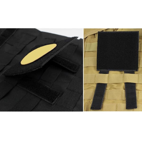 Velcro Molles Panel til Insignia Badges Velcro Taktiske Badges Display Board Molles Strips Sort