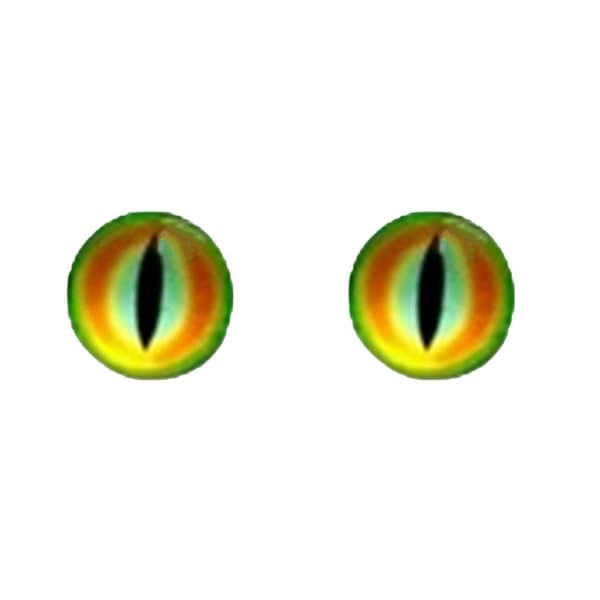Unik køretøjsdekoration – \"Beast Eyes\" billampemærkat 1 Pair G