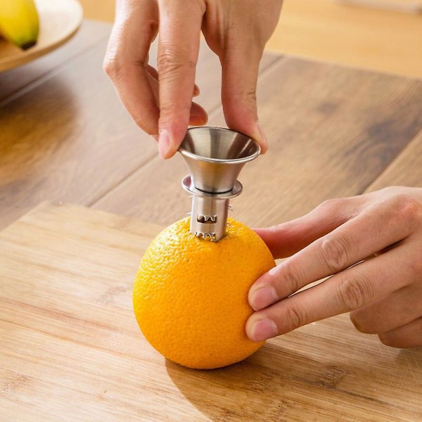 Rustfritt stål fruktjuicer sitronboring appelsin sitronjuicer manuelt presser fruktpressmaskin fruktgrønnsaksjuicemaker håndpresseverktøy(2