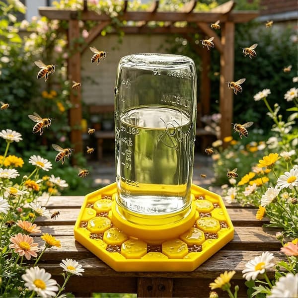 Sikker vandingsautomat til bier og sommerfugle - Holdbart PLA-materiale - til insekt hydrering