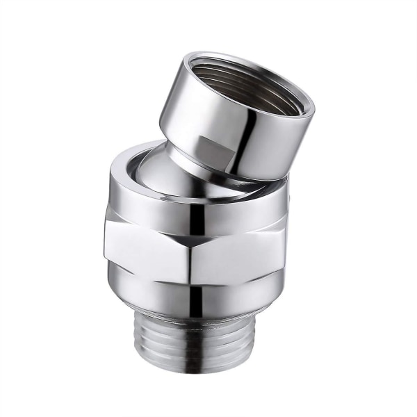 Brusehoved Svingbart Kugleled Adapter Bruseforbindelse Kugleled Justerbar Brusearmforbindelse Til Brusehoved(1stk, Sølv)