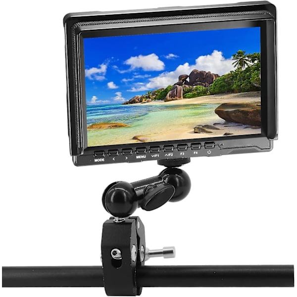 Kuglehoved Kugleled Arm Mount Multifunktion Dobbelt Kugleadapter Klemme Mount(1stk, Sort)