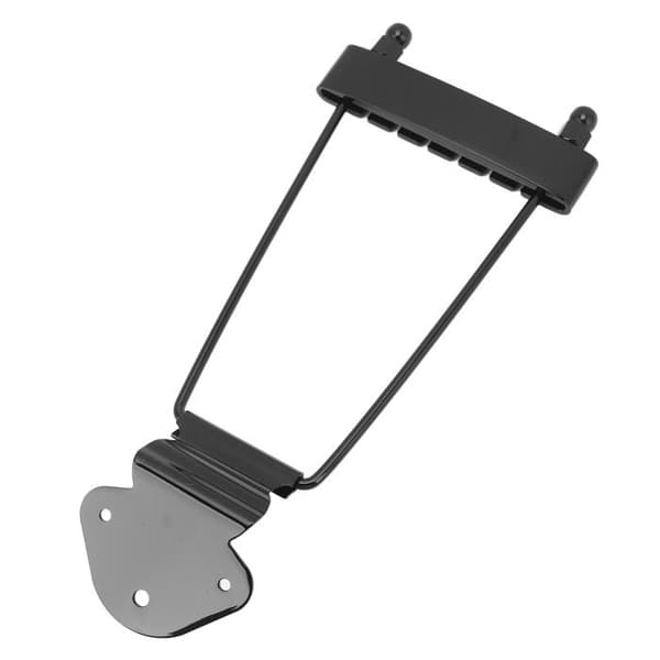 SALALIS Gitarr Trapetsstall, Trapetsformat stall för gitarr, 6 strängar, ersättningsstränghållare för gitarrinstrument, Silver Svart