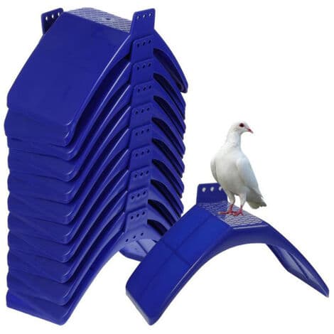 Duepind, træoverflade, plastikpind, gitter, duepind, 10-pak