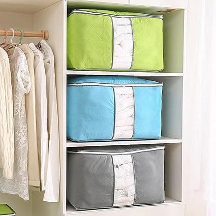 1 st Hemvaror Kläder Täcke Organizer Grå grey