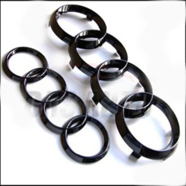 Ringmerker kompatible for Audi front- og bakgrill glans