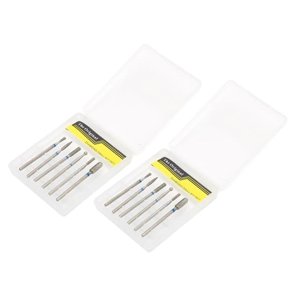 2-pack nagelfilset med diamantfilspetsar för manikyr