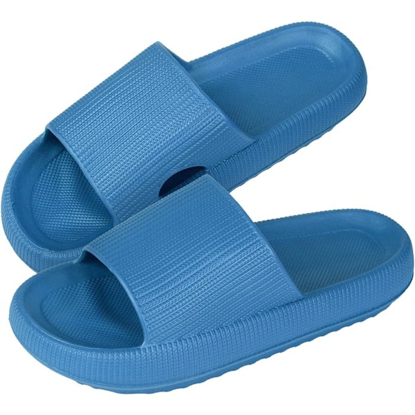 Cloud Sliders Dam Herr, halkfria badtofflor dam sommar, mjuka flip flop kuddsliders, plattform pool sliders duschskor för inomhus & utomhus