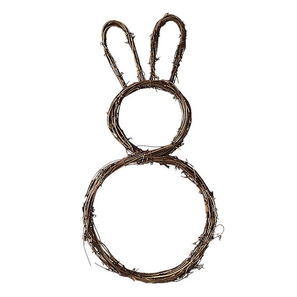 DIY rotting kanin krans girlang dörr fönster vägg hängande påsk dekoration