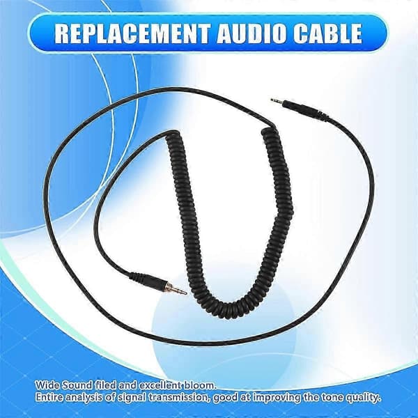 Udskiftningslydkabel til Audio-Technica ATH M50X M40X hovedtelefoner Sort 23 AugT2