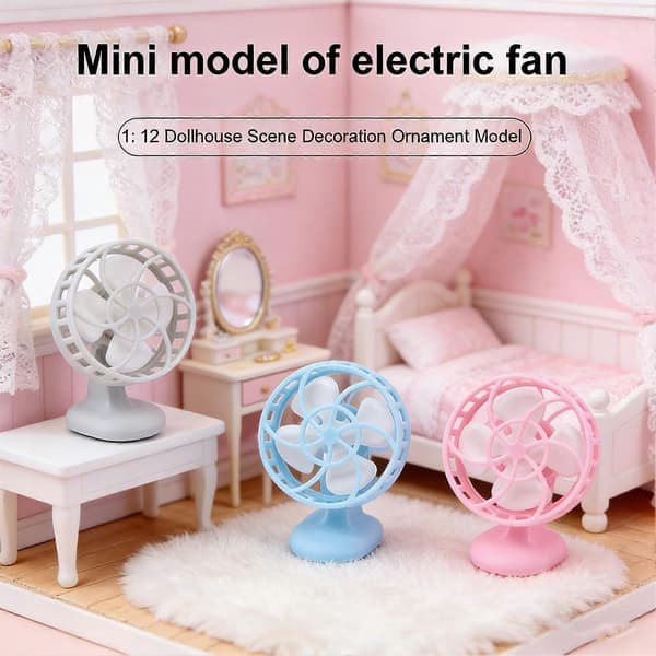 Minivifte for dukkehus - for tilbehør - med 1/12 skala Grey