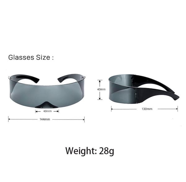 Futuristiset suojalasit Monoblock Cyclops UV400
