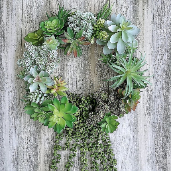 4 st konstgjorda hängande suckulenter Faux Burro's Tail Picks Spår av pärlor Suckulenter Falska grönska Blomsterarrangemang