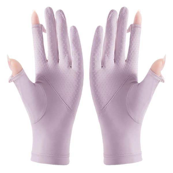 Silkehandsker - Splice Ice Silk Solbeskyttelseshandsker, Lilla